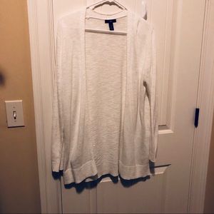 White cardigan